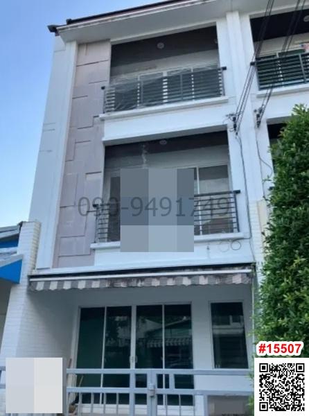 ขาย ทาวน์โฮม 3 ชั้น บ้านกลางเมือง s-sense ศรีนครินทร์ หลังมุม ใกล้ MRT ศรีอุดม