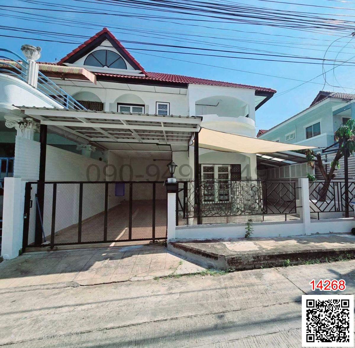 เช่า บ้านแฝด 2 ชั้น หมู่บ้านซื่อตรง รัตนาธิเบศร์ ติดสถานี MRT ไทรม้า