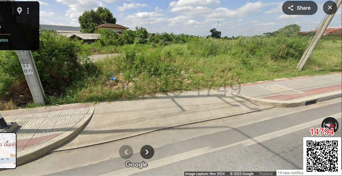 เช่า ที่ดินเปล่าติดถนนใหญ่ราคาถูก เส้นถนนกาญจนาภิเษก ด่านทับช้าง สะพานสูง