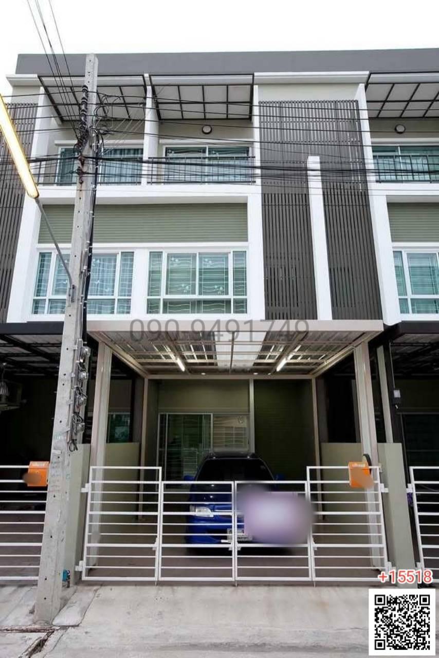 เช่า ทาวน์เฮ้าส์ 3 ชั้น หมู่บ้าน นลิน อเวนิว 2 ใกล้ สถานีรถไฟฟ้าสายสีส้ม