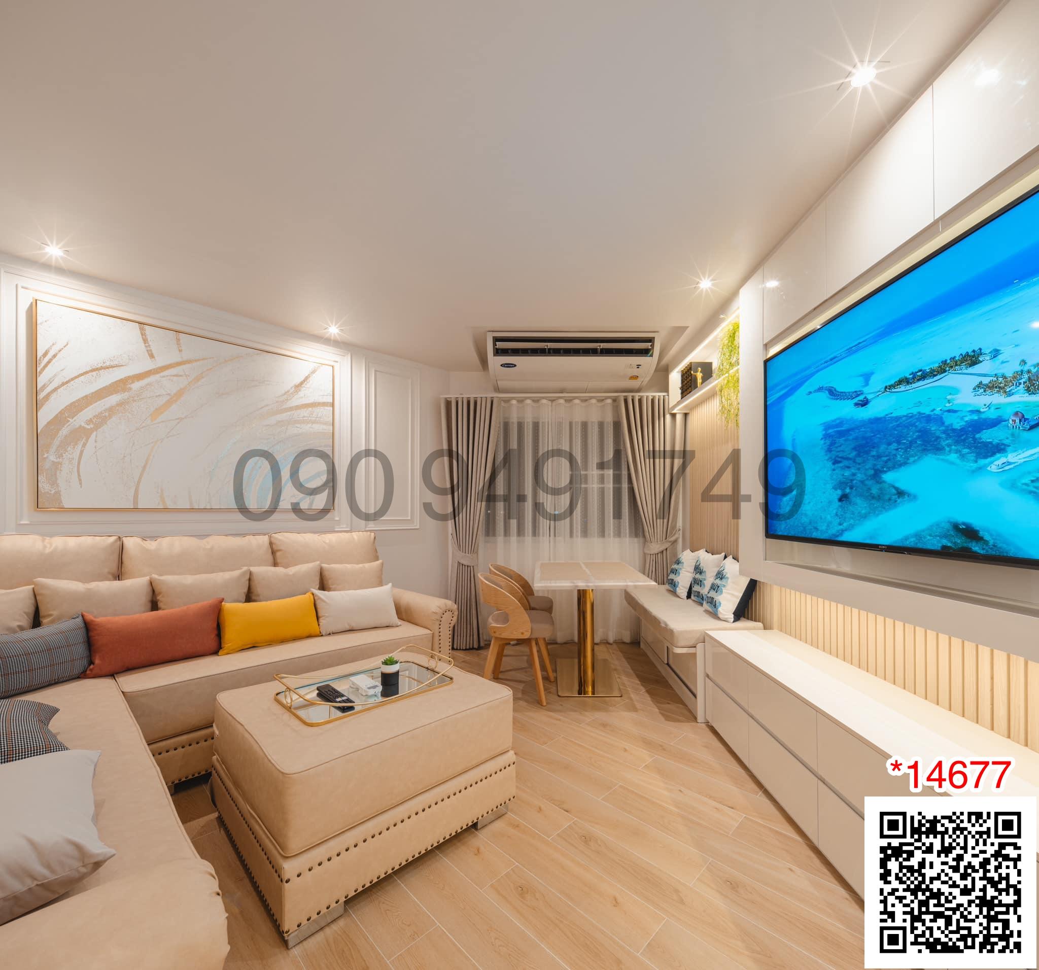 เช่า คอนโด Fortune Condo Town ซ. นราธิวาส 24 ขนาด 3 ห้องนอน  ชั้น 13 ใกล้ เซ็นทรัลพระราม 3