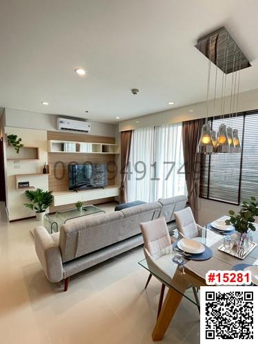 เช่า คอนโด วิลล่า สาทร 2ห้องนอน ชั้น 12 ใกล้ BTS กรุงธนบุรี