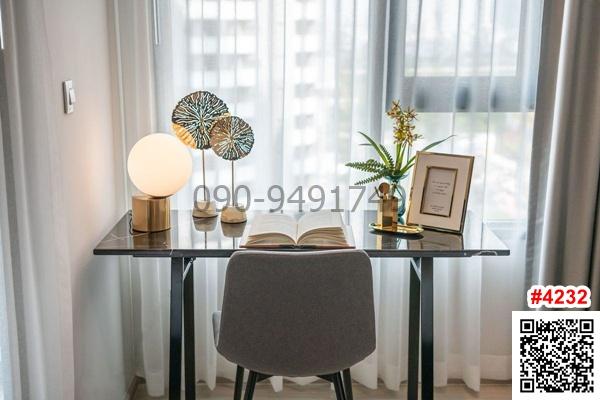 เช่า คอนโด Life One Wireless ตกแต่งหรูสไตล์โมเดอร์นคลาสสิค เฟอร์นิเจอร์บิลท์อิน