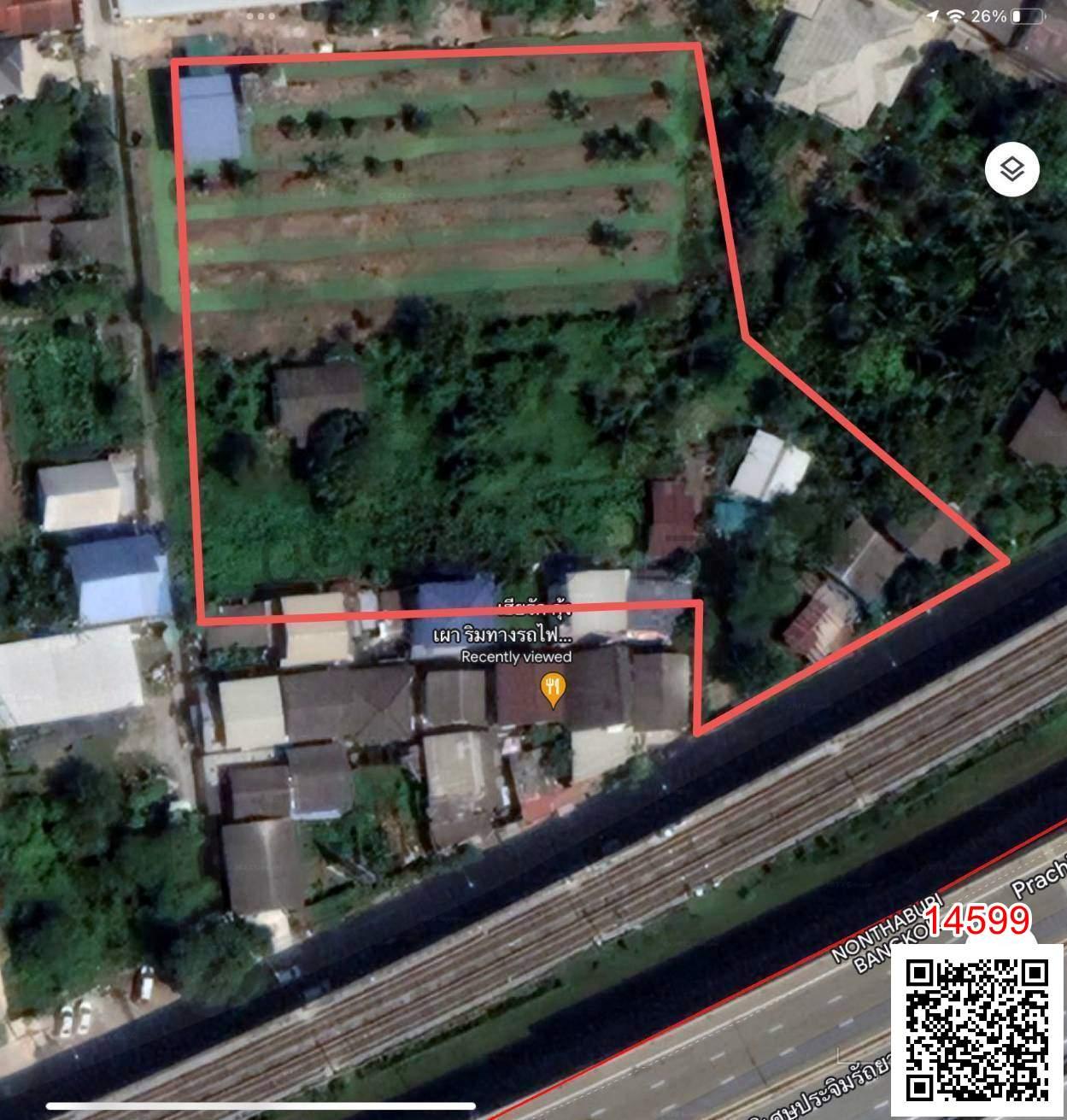 ขาย ที่ดิน บางกรวย อยู่ถนนเมนเลียบด่วนศรีรัช เลียบทางด่วน จำนวนที่ดิน 1,020 ตารางวา