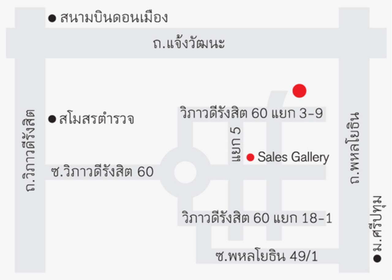 เช่า ทาวน์โฮม 3 ชั้น ทาวน์ อเวนิว ซิกซ์ตี้ วิภาวดี 60 ใกล้ เซ็นทรัลรามอินทรา