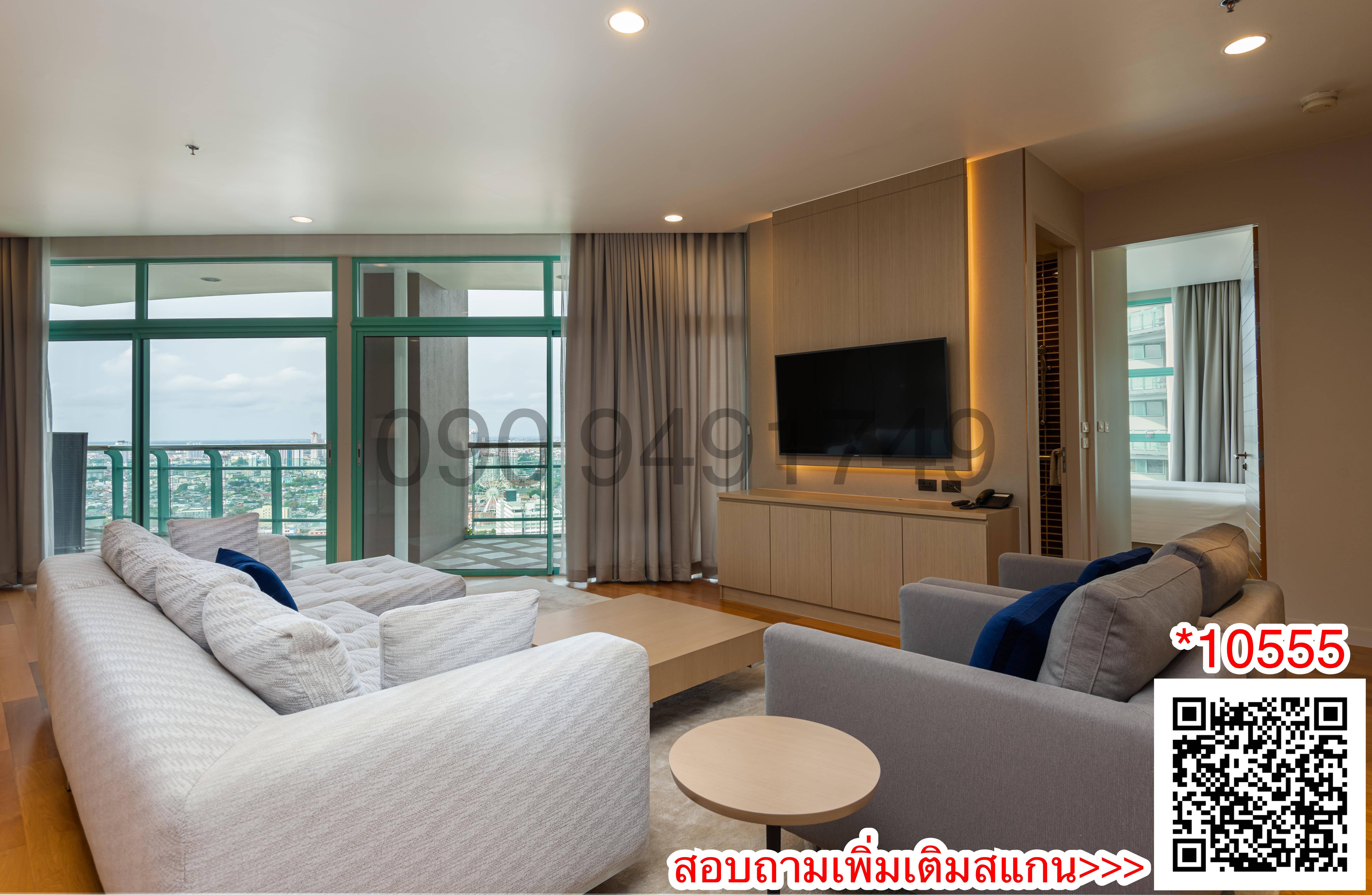 เช่า Chatrium Residence Riverside Bangkok ขนาด 200 ตรม. 3 ห้องนอน ใกล้ เอเชียทีค