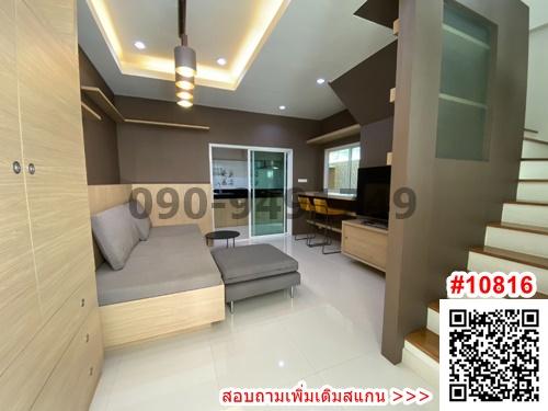 เช่า ทาวน์โฮม 3 ชั้น Modern Life Townhome @ ห้วยขวาง ใกล้ MRT-ห้วยขวาง 