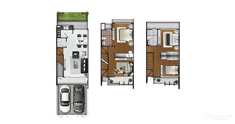 เช่า ทาวน์โฮม 3 ชั้น  อเวนิว ซิกซ์ตี้ วิภาวดี 60   ใกล้  BTS บางบัว