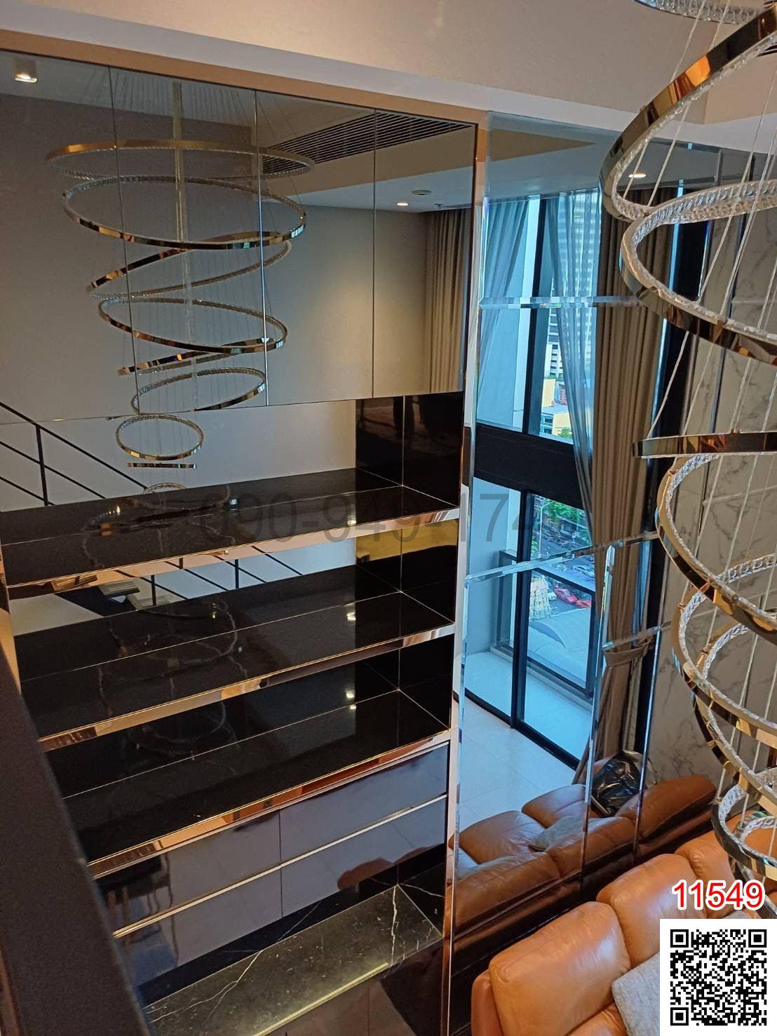 เช่า คอนโด 2 ชั้น The lofts silom สไตล์ modern luxury ใกล้ถนนสีลม และ BTS สุรศักดิ์