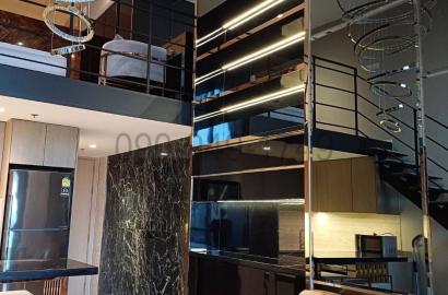 เช่า คอนโด 2 ชั้น The lofts silom สไตล์ modern luxury ใกล้ถนนสีลม และ BTS สุรศักดิ์