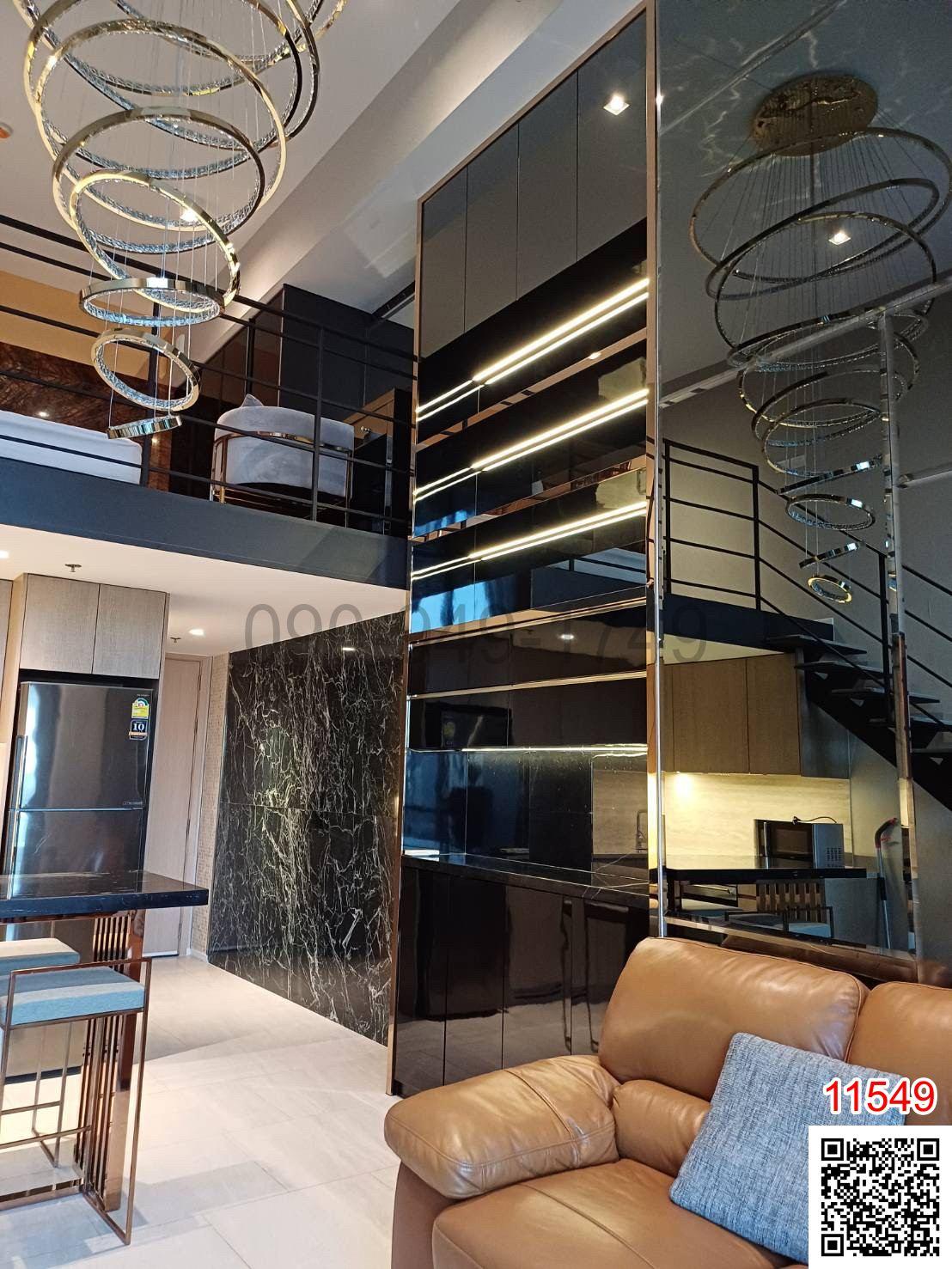 เช่า คอนโด 2 ชั้น The lofts silom สไตล์ modern luxury ใกล้ถนนสีลม และ BTS สุรศักดิ์