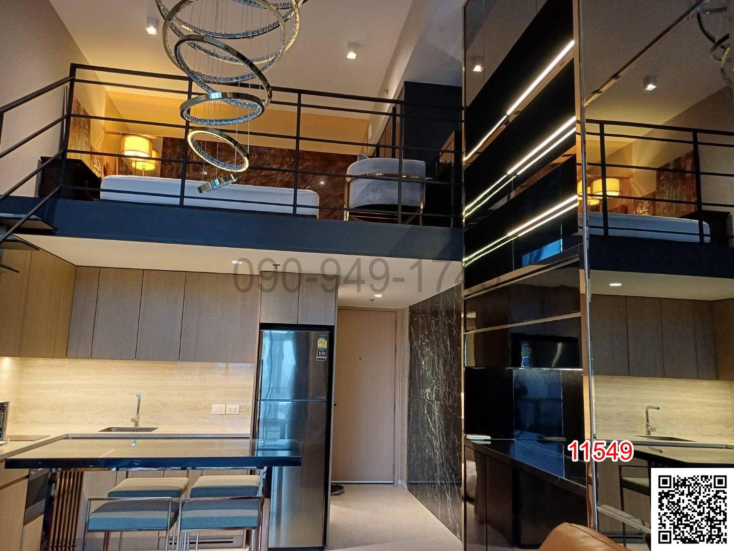 เช่า คอนโด 2 ชั้น The lofts silom สไตล์ modern luxury ใกล้ถนนสีลม และ BTS สุรศักดิ์