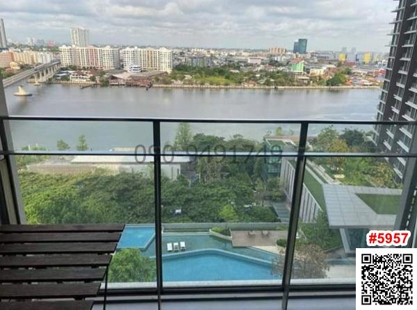 เช่า/ขาย คอนโด 333 Riverside ห้องวิวแม่น้ำสวย ตกแต่งครบพร้อมอยู่